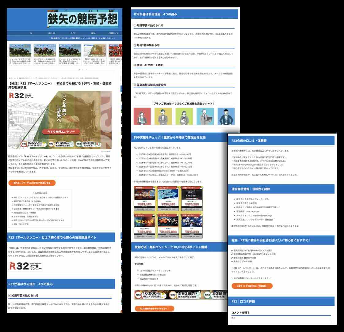 R32の外部集客サイト